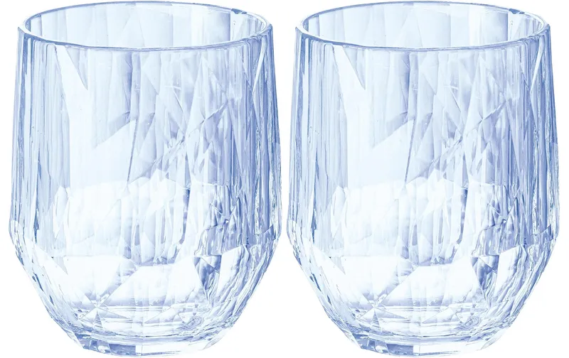 Koziol Trinkglas Club No. 24 300 ml, 2 pièces, Aquamarine