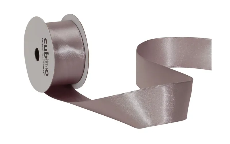 Spyk Satinband 25 mm x 4 m, Silber