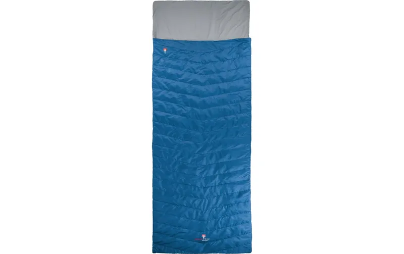 Grüezi Bag Schlafsack Wolle Almhütte 10 °C 175 cm, Blau