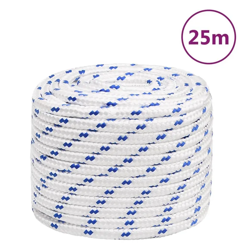 Bootsseil white 18 mm 25 m Polypropylen