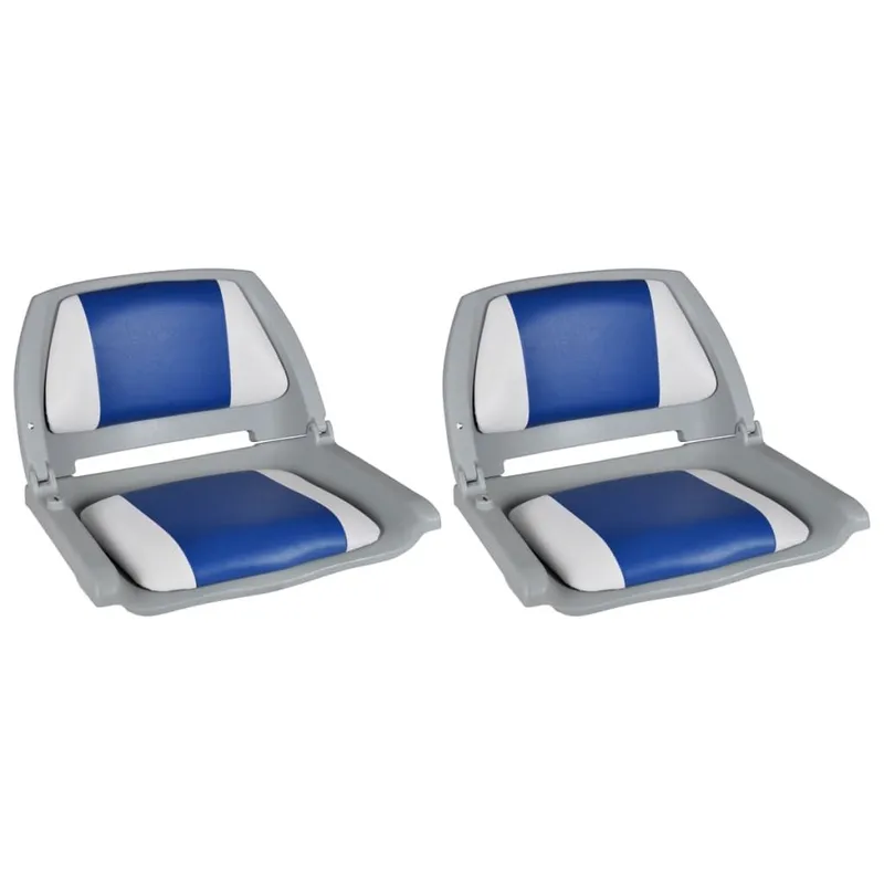 Sièges de bateau lot de 2 Dossier pliable avec oreiller