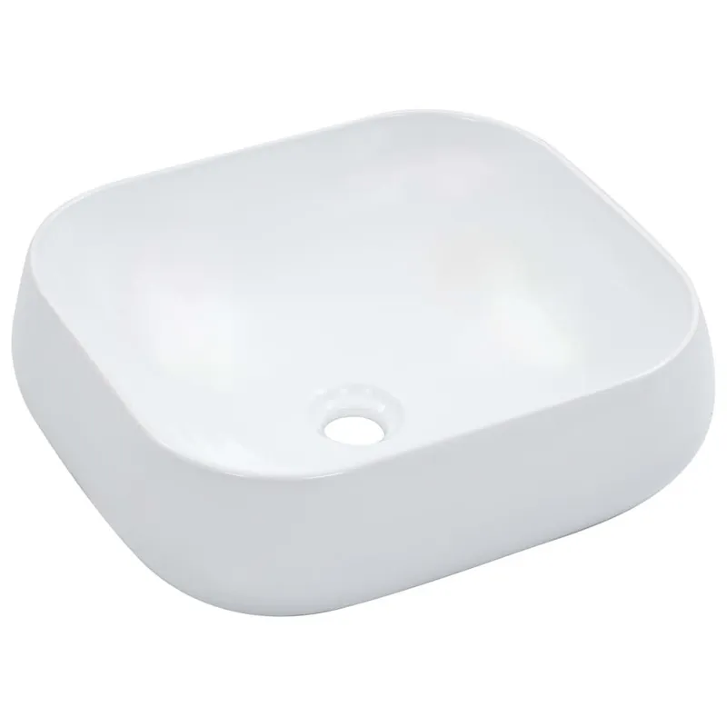 Waschbecken 44,5 x 39,5 x 14,5 cm Keramik bianco