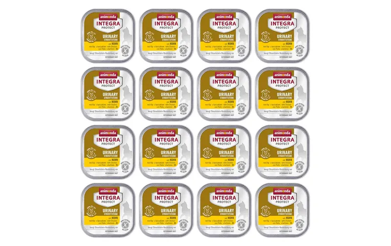 Animonda Integra Protect Nassfutter Urinary Harnsteine Huhn, 16 x 100 g