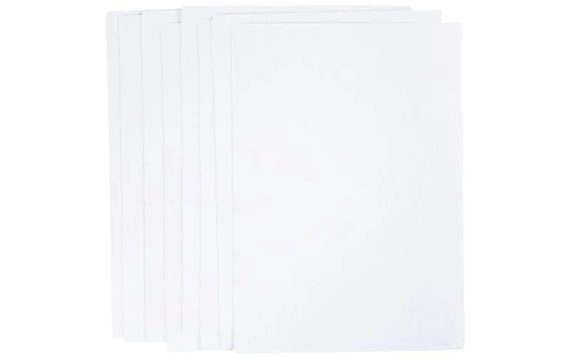 Creativ Company Wasserlösliche Stickvliese A5, white, 24 Blätter