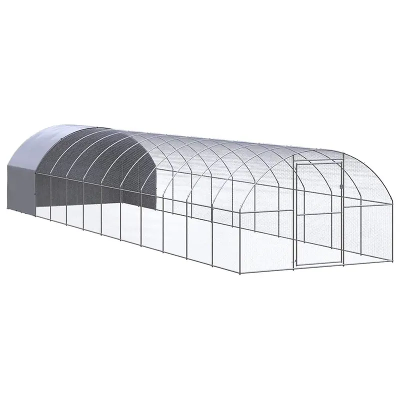 Poulailler d'extérieur 3x12x2 m Acier galvanisé