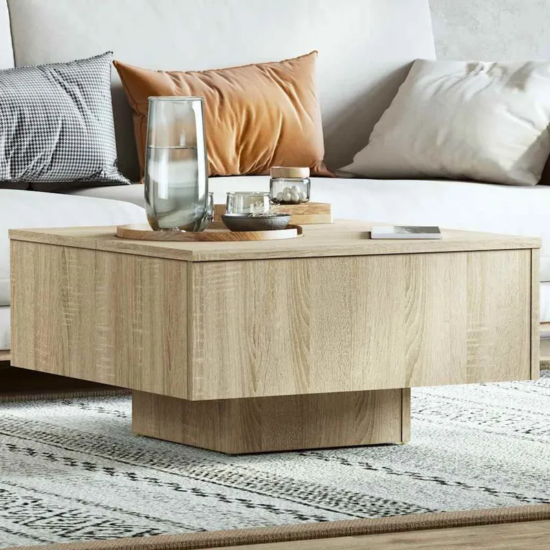 Couchtisch Sonoma-Eiche 60x60x31,5 cm derivato del legno