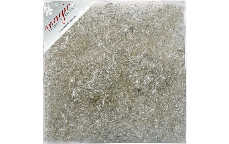Holly & Jolly Weihnachtsdeko Engelshaar 40 g, Metall, Silber