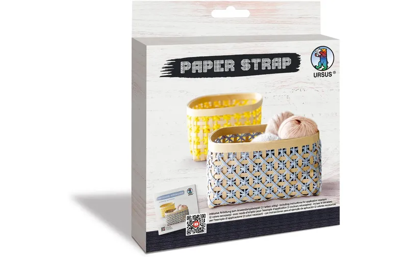 URSUS Bastelpapier Kamihimo 15 mm x 15 m, nero