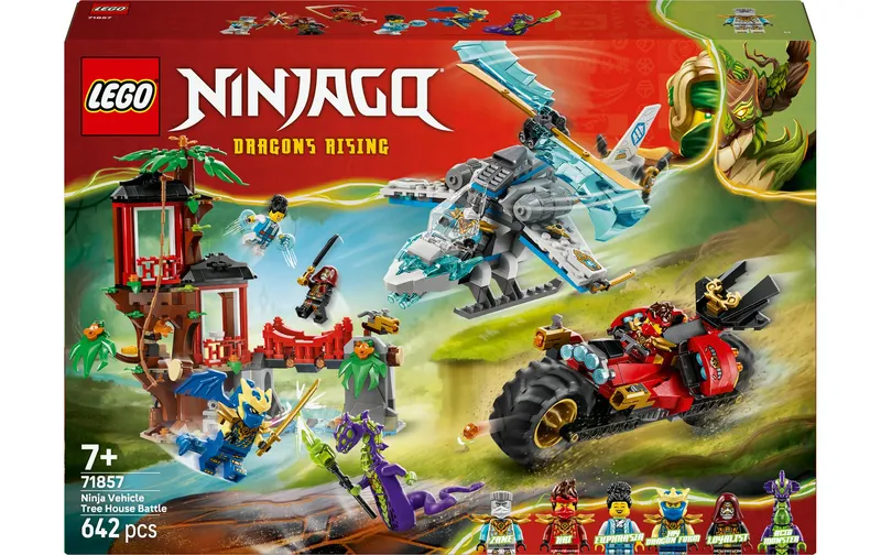 LEGO® Ninjago Showdown am Baumhaus avec dem Ninja-Bike 71857