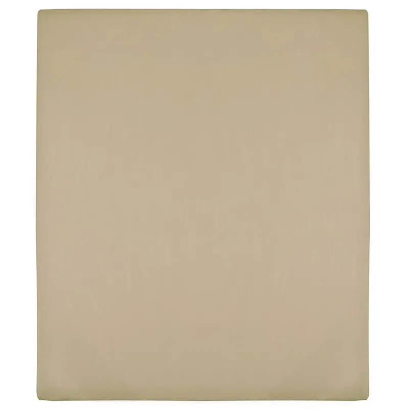 Draps-housses Jersey 2 pcs Taupe 100x200 cm Coton