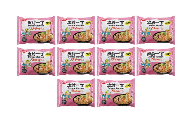 Nissin Food Demae Ramen Nudelsuppe Crevetten 10 x 100 g