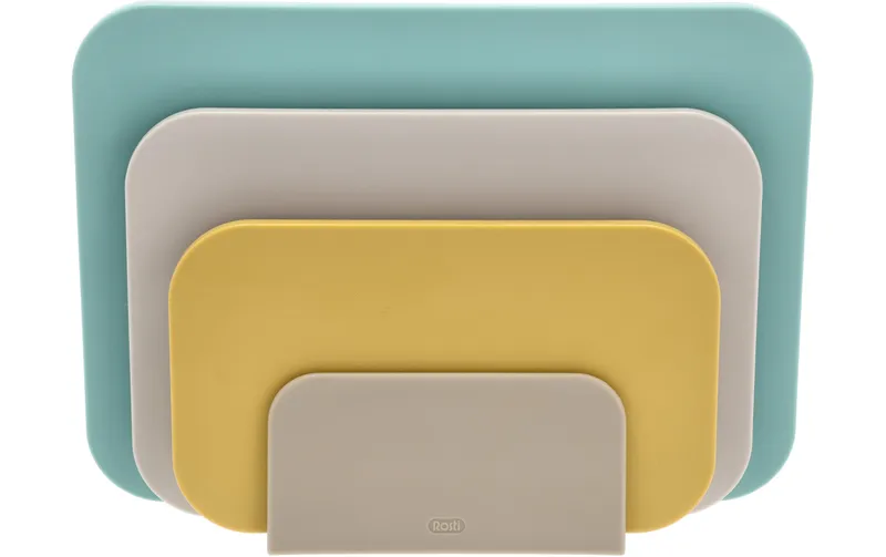 Rosti Schneidebrett-Set Choptima 3-teilig, Beige/Gelb/bluegrün