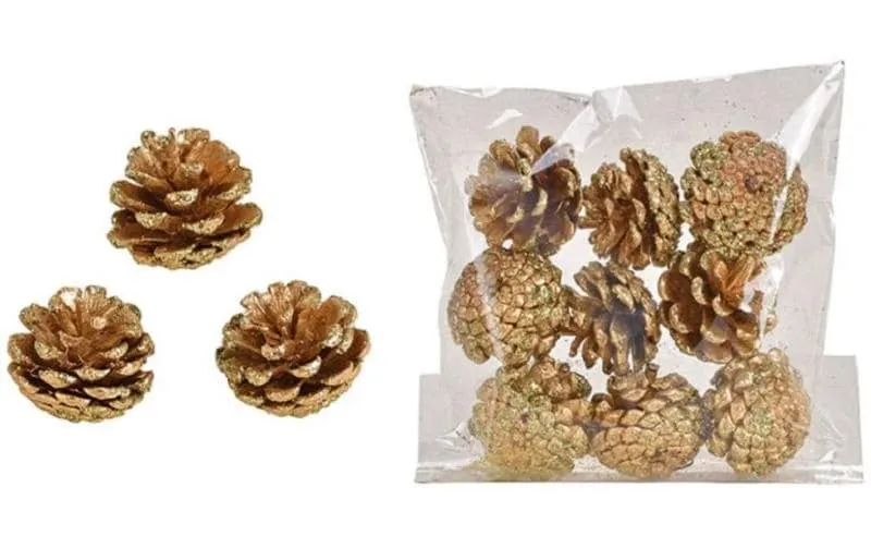 G. Wurm Streudeko Tannenzapfen, 9 pezzi