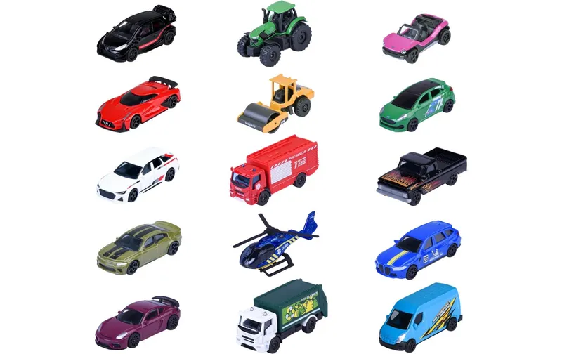 Majorette Street Cars 5 pieces Set, 3-sort. Metall, 1:64, 5er-Set