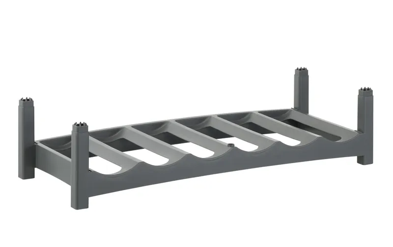 Rotho Flaschenshelf Vario for 6 Flaschen, grey