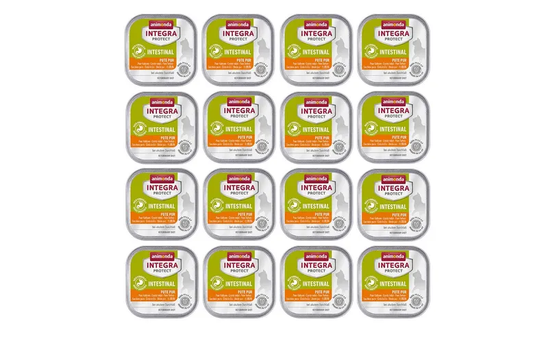 Animonda Integra Protect Nassfutter Intestinal Pute pur, 16 x 100 g