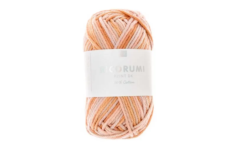 Rico Design Wolle Creative Ricorumi DK Print 25 g, Lachs-Mix