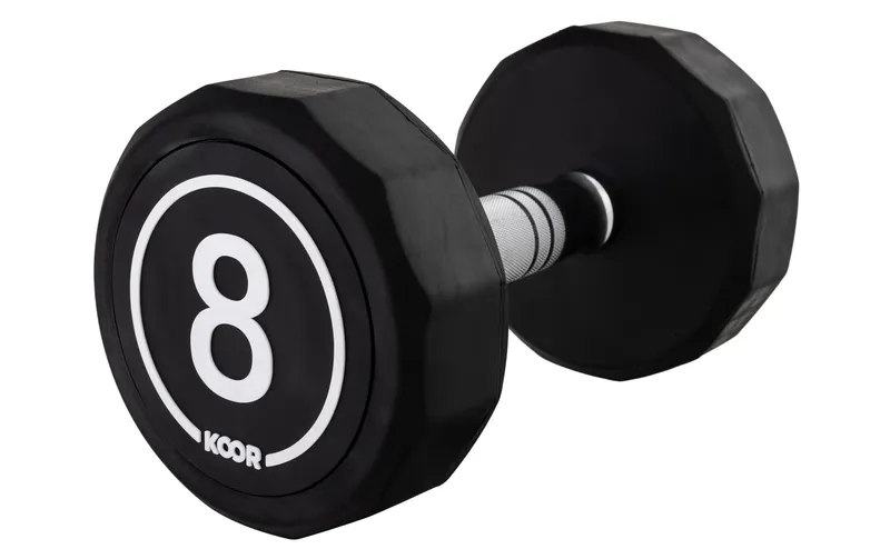 KOOR Kurzhantel 8 kg, Schwarz