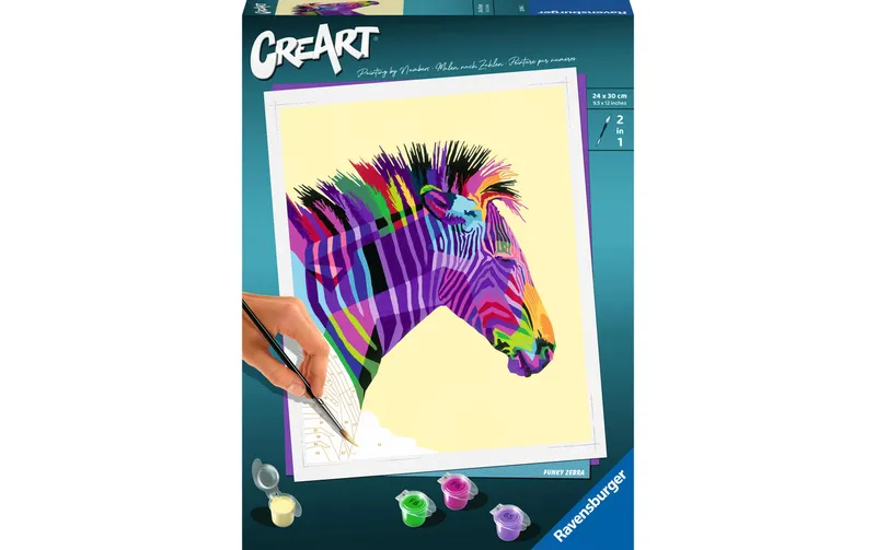 Ravensburger Malen nach Zahlen CreArt Funky Zebra