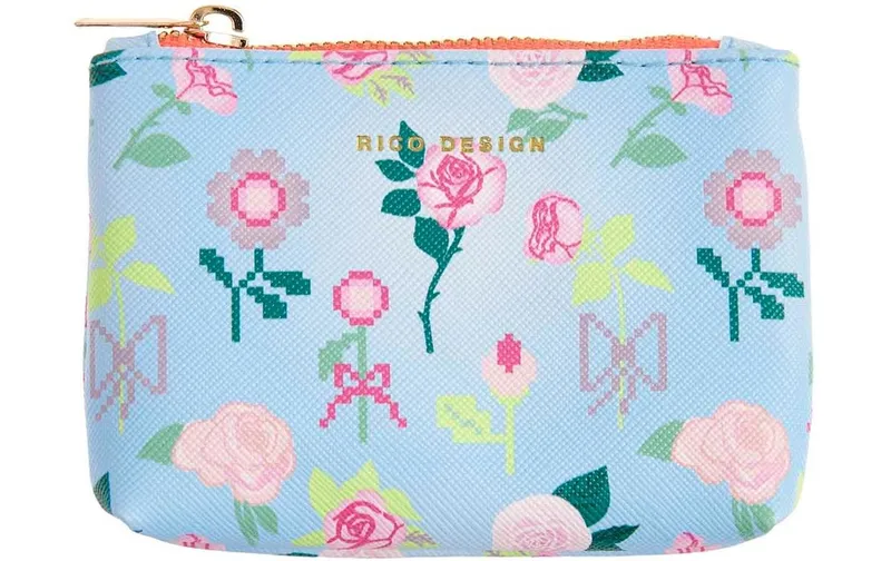 Rico Design Etui La Vie en Rose 10.5 x 7.5 cm, bleu/Rosa
