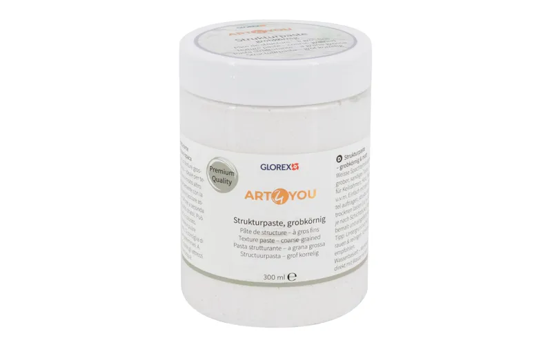 Glorex Strukturpaste grobkörnig 300 ml, bianco/Keine Angabe