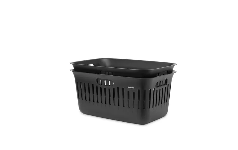 Brabantia Wäschekorb Collect IT 2 x 40 l, nero