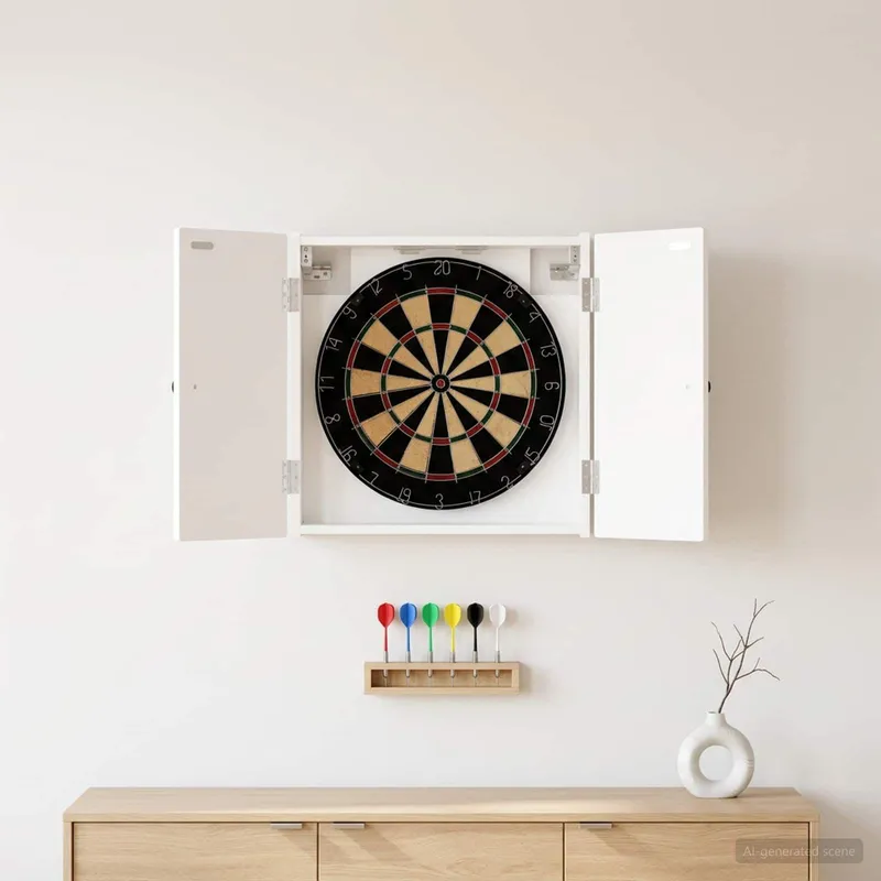 Cabinet pour cible BREDA Blanc 52,5 x 10,5 x 53,5 cm