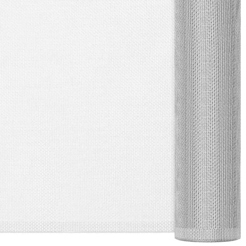 Fliegengitter Aluminium 112X500 cm Silbern