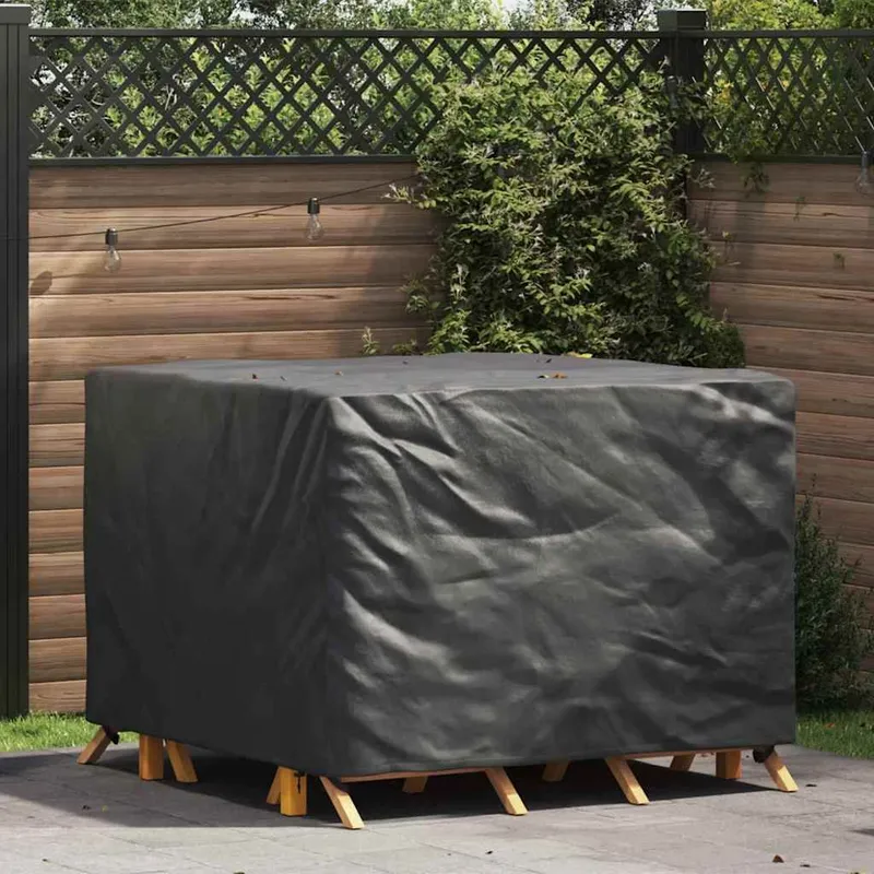 Möbelbezug Schwarz 125 x 125 x 74 cm 210D Oxford Stoff