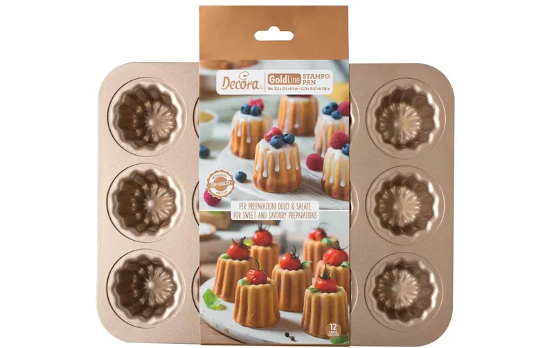 Decora Muffin Backform 12 Mulden, Rosegold