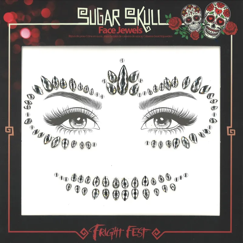 Face Jewels Sugar Skull