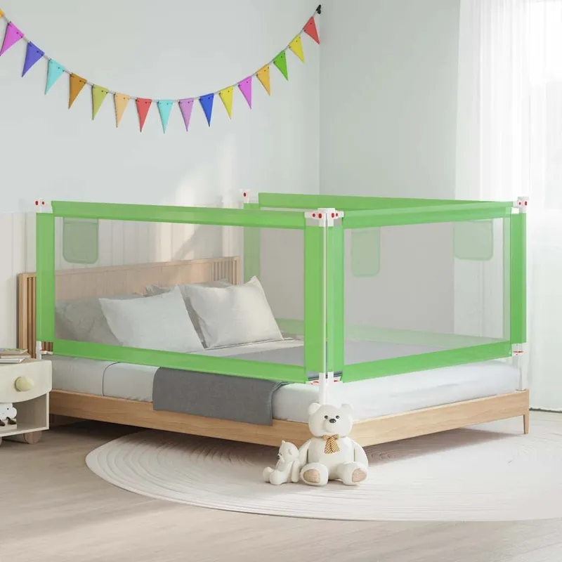 Kleinkind-Bettschutzgitter verde 190x25 cm tessuto