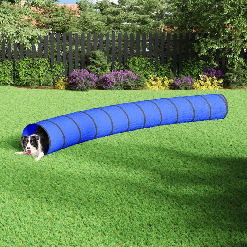 Tunnel pour chien bleu Ø 55x500 cm polyester