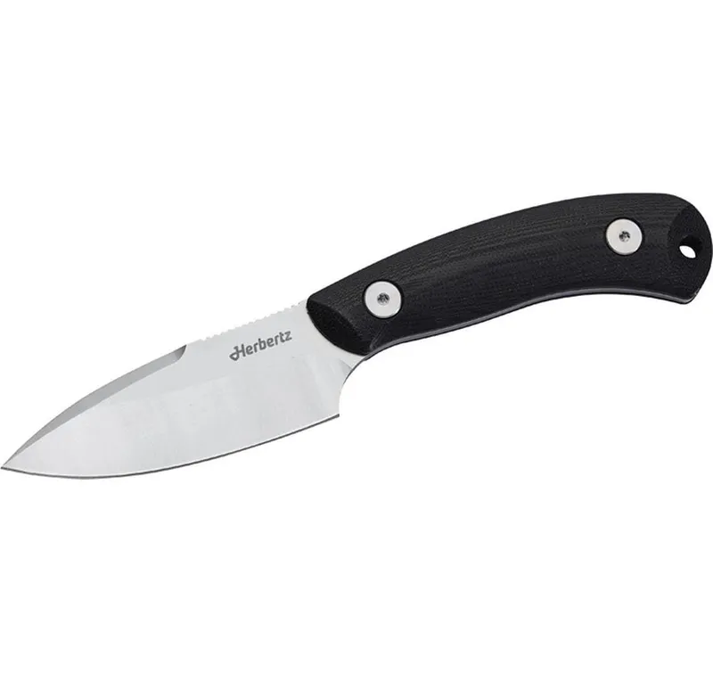 Herbertz Gürtelmesser D2 schwarz G10