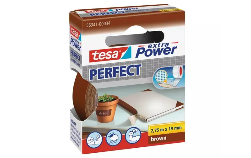 tesa Klebeband Extra Power Perfect 19 mm x 2.75 m, marrone