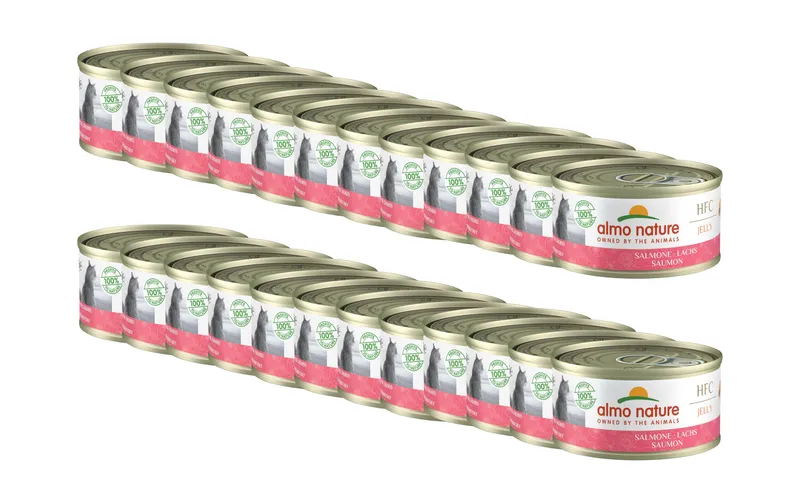 Almo naturalee Nassfutter HFC Jelly Lachs, 24 x 70 g