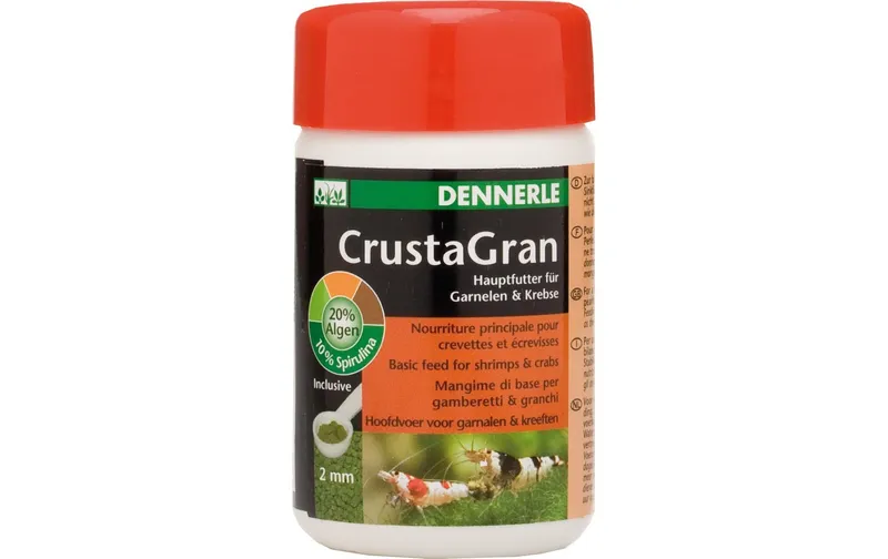 Dennerle Basisfutter CrustaGran, Ø 2 mm, 100 ml