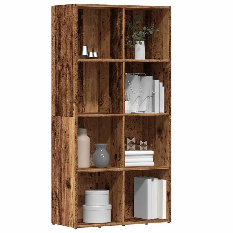 Bücherregal Altholz-Optik 66x30x130 cm derivato del legno
