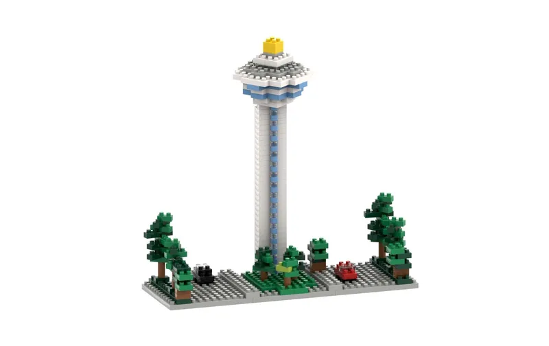 BRIXIES Bausteinmodell Changi Flughafenturm in 240 Bausteinen