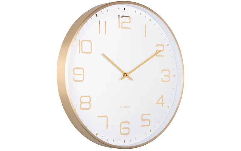 KARLSSON Wanduhr Elegance Glow White