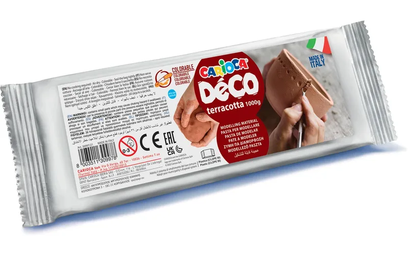 Carioca Modelliermasse Déco Terracotta 1000 g Terracotta