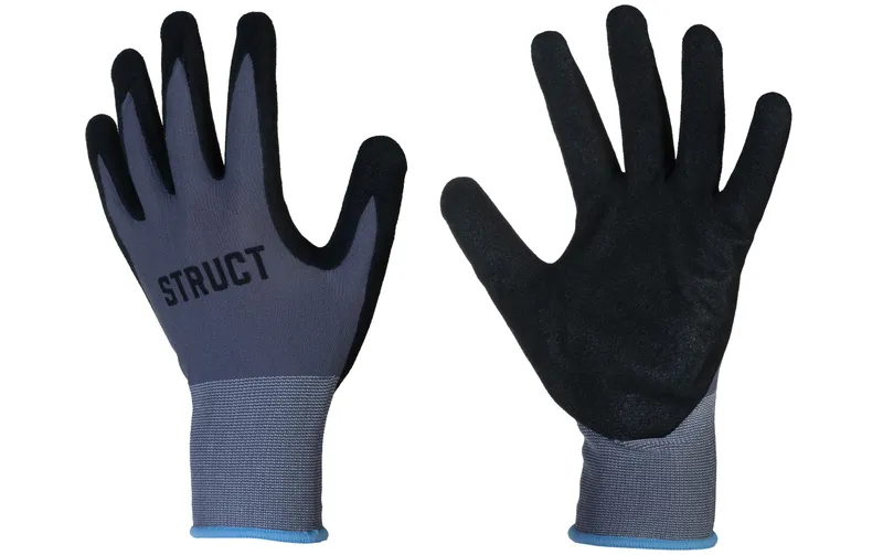 STRUCT Arbeitshandschuh Nylon, L, gris/noir, 1 pièces