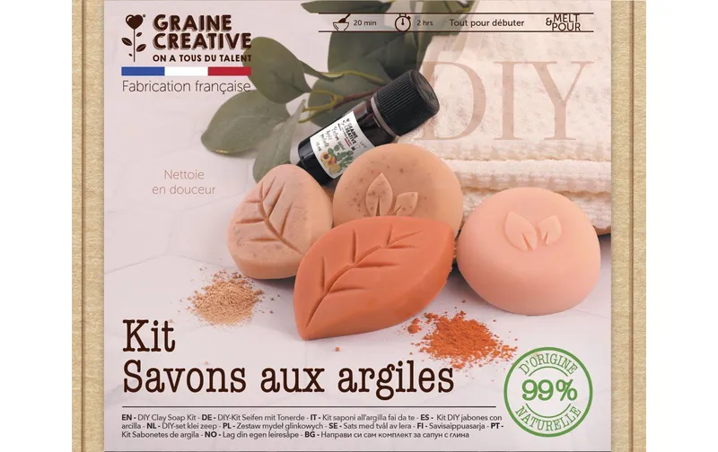 Graine Créative Graine Créative Seifen-DIY-Set Ton 19.6 x 14.4 x 4.5 cm