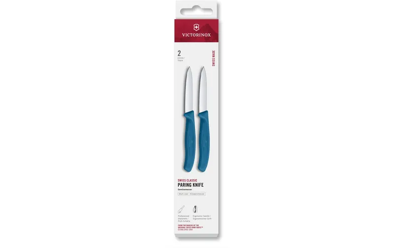Victorinox Messer-Set Swiss Classic, 8 cm, blu, 2 pezzi
