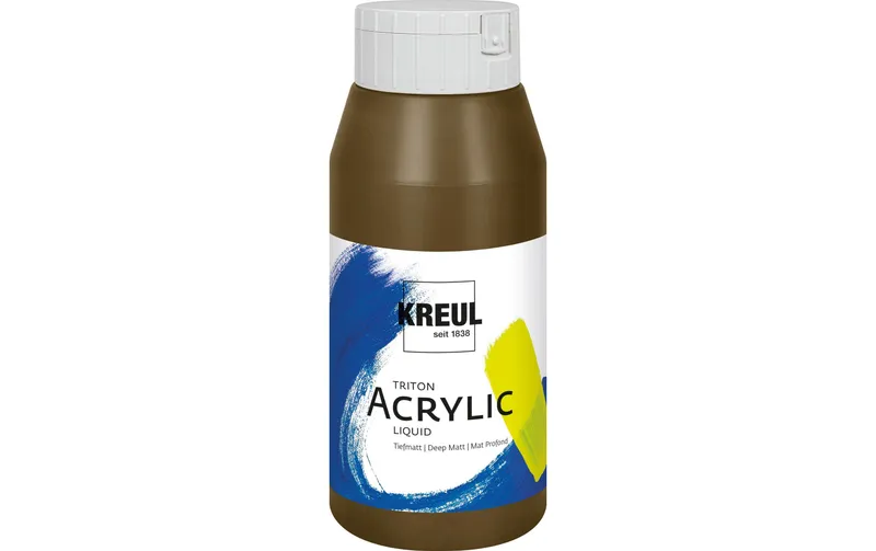 Kreul Acrylfarbe Triton Acrylic Liquid Havannabraun 750 ml