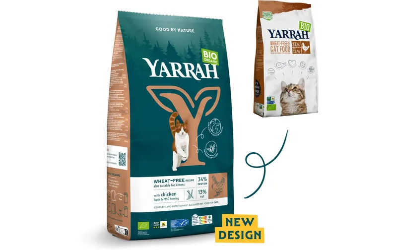 Yarrah Bio-Trockenfutter Weizenfrei Huhn 2.4 kg