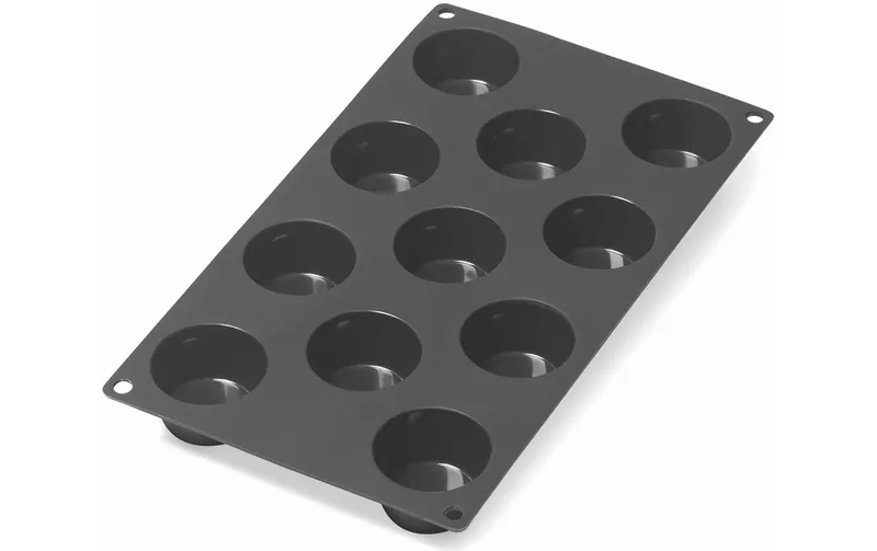 Lékué Muffin Backform Silikon, noir, 11 Mulden