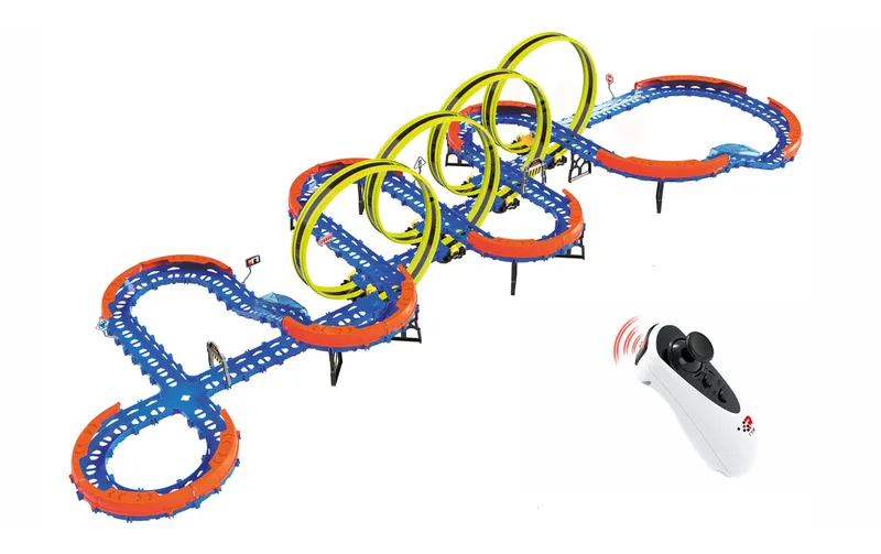 Amewi Magic Traxx Glow Rennbahn 113-teilig con 2 Autos