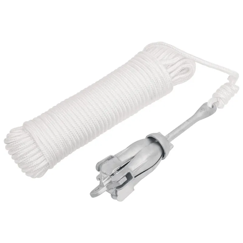 Klappanker con Seil Silbern 1,5 kg Temperguss