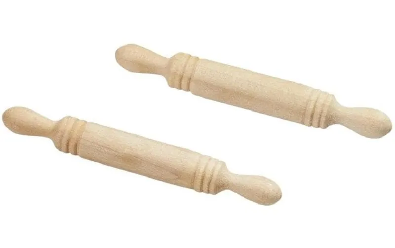 HobbyFun Mini-Utensilien Nudelholz naturel